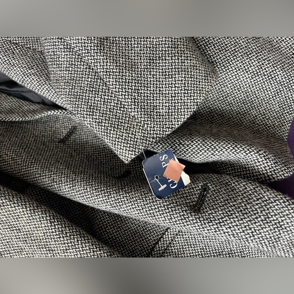 NWT Vintage Chaps Ralph Lauren Wool Tweed Peplum Back Equestrian Style Jacket L - Picture 5 of 8